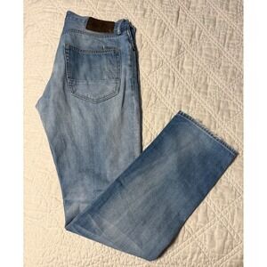 PRPS Goods & Co Demon Fit Light Wash Distressed Straight Leg Jeans Mens 32